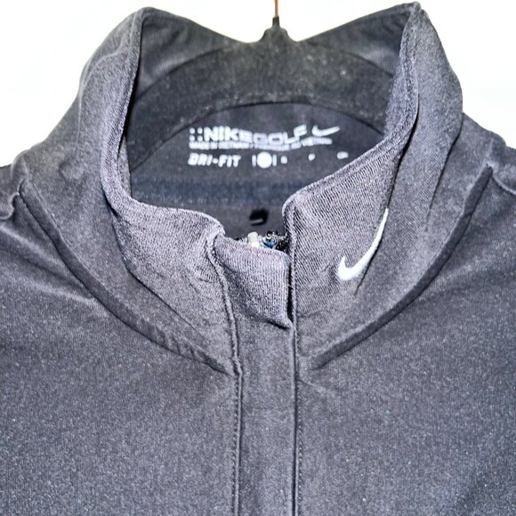 Nike Golf Dri-Fit Black 1/4 Zip Pullover S - Picture 2 of 8